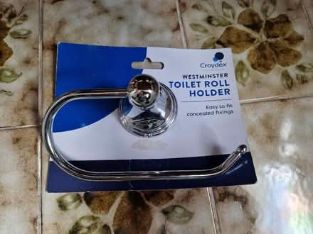 Photo of free Croydex chrome toilet roll holder (Mackworth Estate DE22) #1