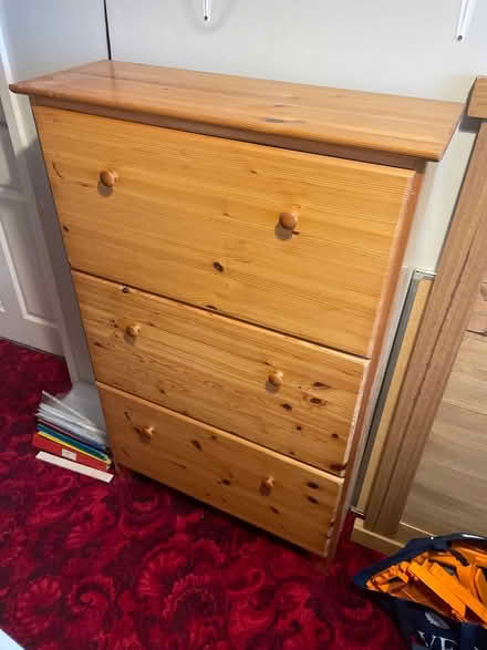Photo of free Pine shoe cabinet (Tilgate) #1