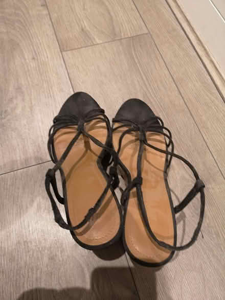 Photo of free Black wadge sandals (Norbury SW16) #2