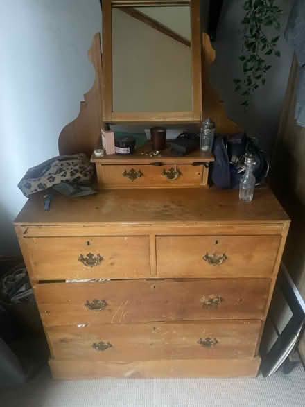 Photo of free Solid Pine Dressing Table/Chest of Drawers (ME9) #1