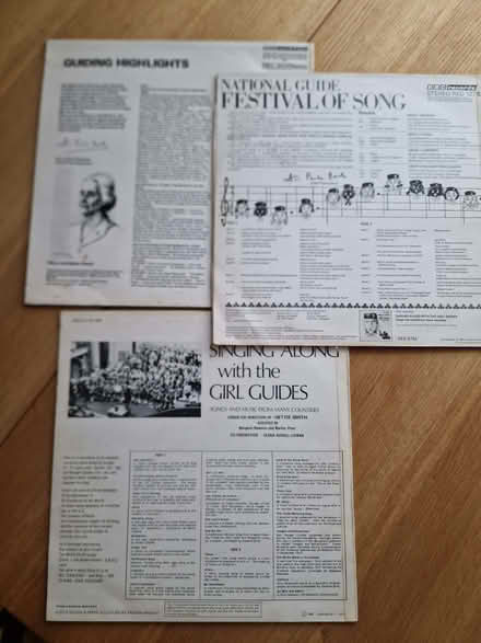 Photo of free Three Historical Girl Guiding vinyl LPs (Skipton BD23) #1