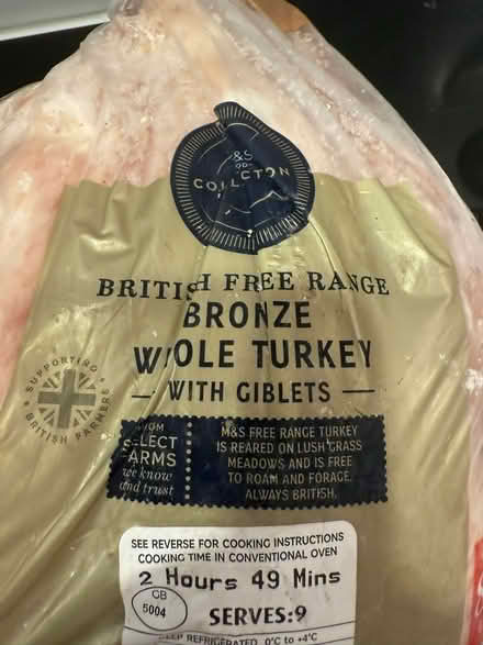Photo of free Frozen M&S Turkey, serves 8-10 (Brixton, SW4) #1