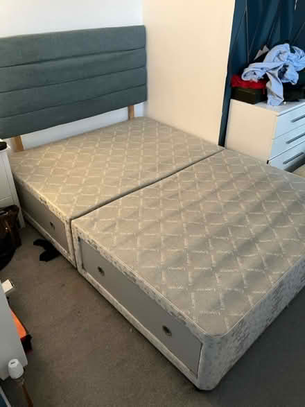 Photo of free Double divan and headboard (Havant PO9) #2