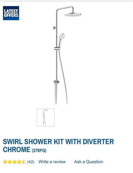 Photo of free Swirl Rainfall Shower Kit (SW1W (Belgravia)) #1