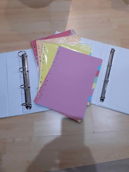 Photo of free A4 ring binders and dividers (Letchworth (Standalone area)) #2