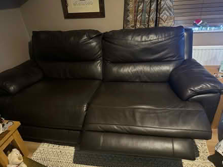 Photo of free Brown leather recliner sofa (Lea Industrial Estate AL5) #3