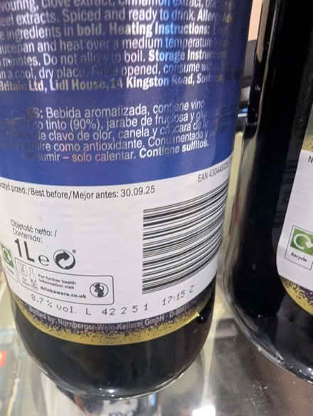 Photo of free 2 bottles of mulled wine (Woodley RG5) #1