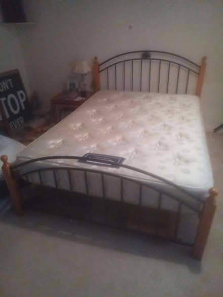 Photo of free Double bed frame (Currie EH14) #1