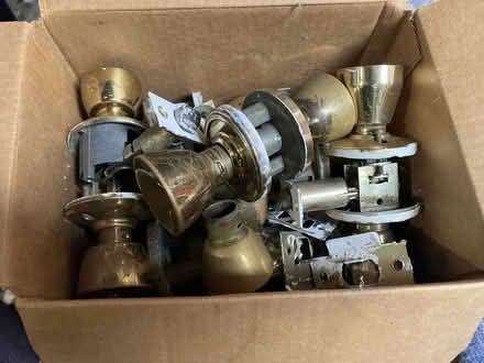 Photo of free box full of old closet door handles (Fremont-Sundale/28 Palms) #1