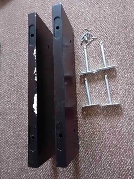 Photo of free Dark wood floating shelves x 2 (Hatfield Peverel CM3) #3