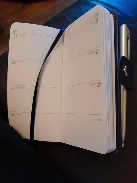 Photo of free Small 2025 diary with pen (Tavistock Avenue ST17) #2