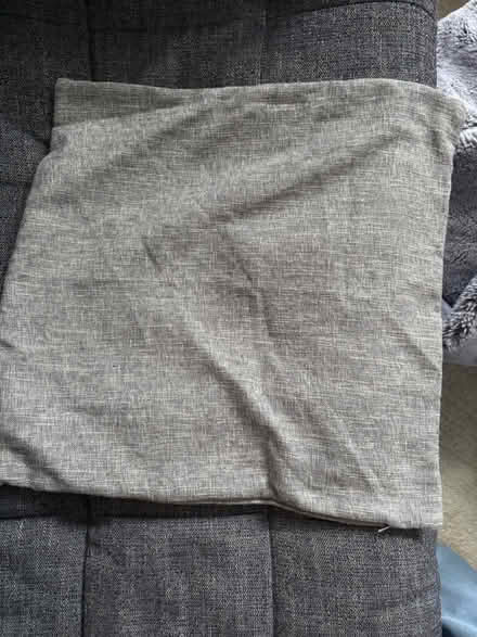 Photo of free Grey cushion cover (Balham, SW12) #1