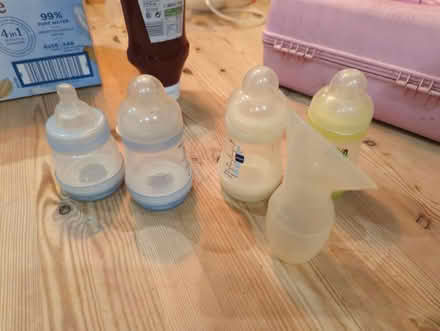 Photo of free 4 small Mam bottles & Hakka (BD18 Shipley) #1