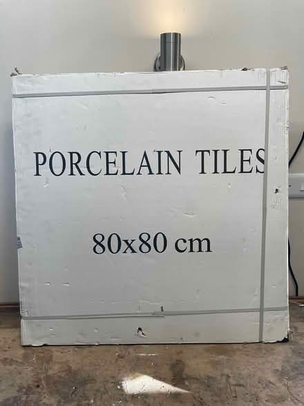 Photo of free Large Black Porcelain Tile 80x80cm (HA2) #1