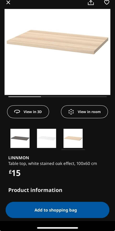 Photo of free IKEA Table Top Oak Effect 100x60cm (Ham TW10) #2