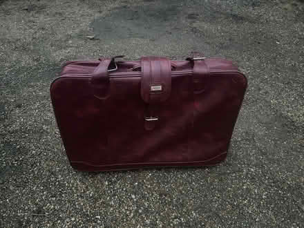 Photo of free Vintage = Red Leathered Suitcase (Croydon) #1