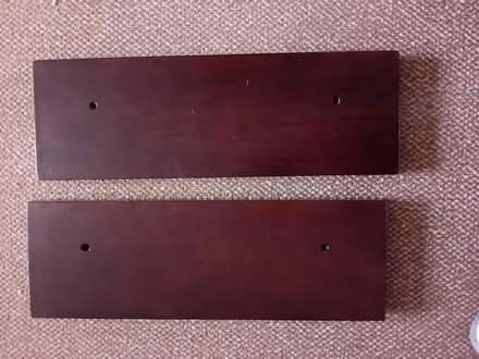 Photo of free Dark wood floating shelves x 2 (Hatfield Peverel CM3) #2