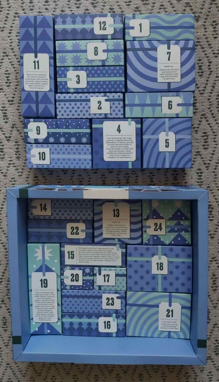 Photo of free Empty advent calendar boxes (Lower Walkley S6) #2