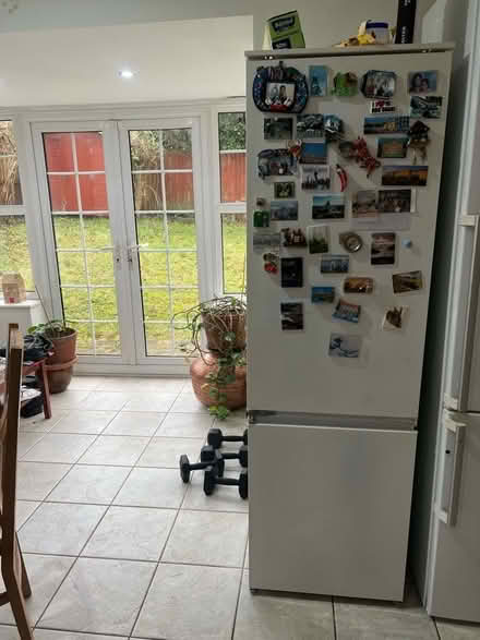 Photo of free Zanussi Fridge Freezer Prev integrated now being used as fre (Lostock Junction BL6) #1