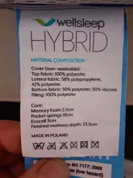 Photo of free king size double mattress (Howe Bridge M46) #3