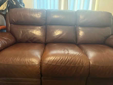 Photo of free 3 seater recliner, single wardrobe (Mansfield, Nottinghamshire) #1