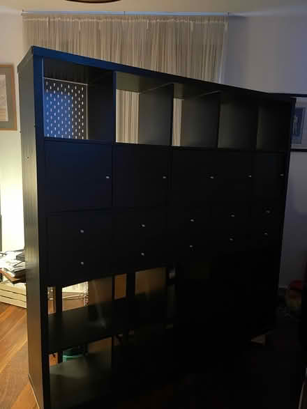 Photo of free 5x5 black kallax shelving unit (Clapham SW9) #2