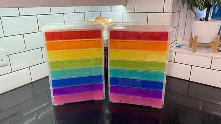 Photo of free 2x plastic storage drawers (Sutton road) #1