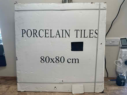 Photo of free Large Black Porcelain Tile 80x80cm (HA2) #3