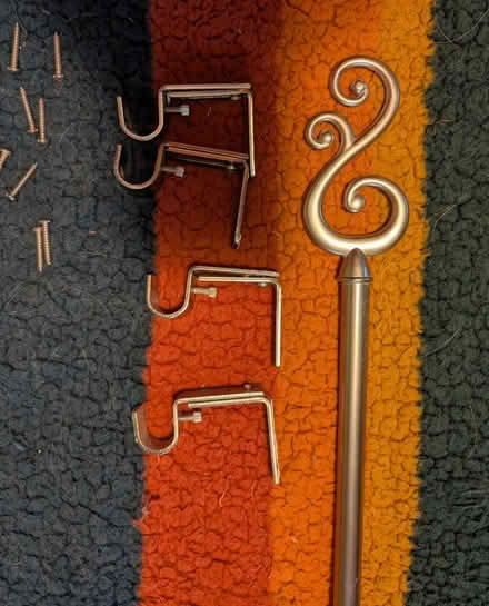 Photo of free 2 Curtain rods 45" max adjustable (Seattle Bitter Lake) #1