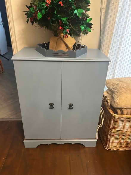 Photo of free Blue solid wood cabinet (Layerthorpe YO31) #1