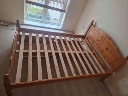 Photo of free Double bed frame (Bow E3) #1