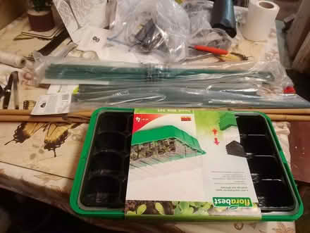 Photo of free gardening tray set and canes (Ponders End EN3) #1