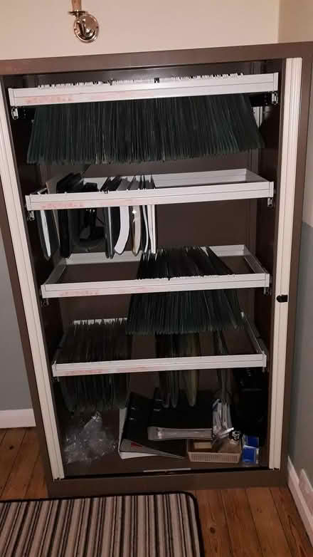 Photo of free Metal Upright Filing Cabinet - RH4 (Dorking (near Cock Roundabout)) #1