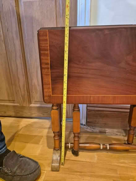 Photo of free Small foldable antique table (Yeadon LS19) #3