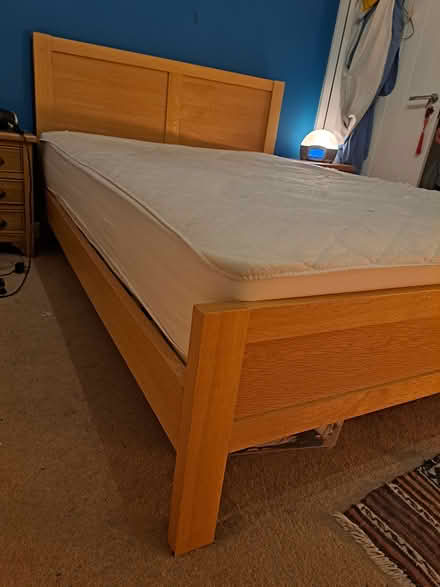 Photo of free Oak bed frame, double (Littlemore, OX4) #2
