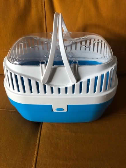 Photo of free Small blue and white pet carrier (Becontree RM8) #1