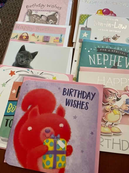 Photo of free Selection of birthday cards (B32) #1