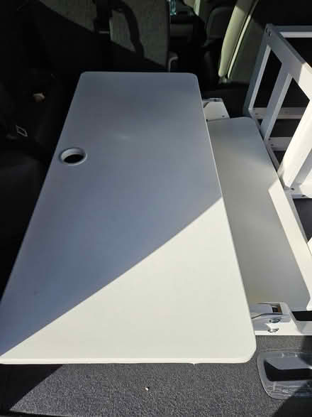 Photo of free Standing desk that sits on a desk (Larchmont) #1
