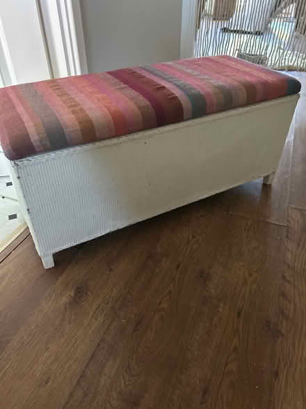 Photo of free Painted wicker ottoman (Kings heath, B14) #3