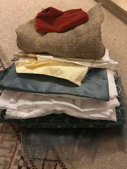 Photo of free Assorted fabric and ribbon pieces (Sheet GU31) #1