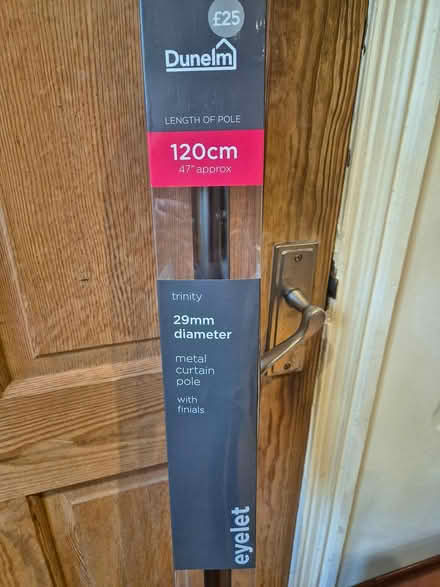 Photo of free Graphite grey 120cm Curtain pole (Yeadon LS19) #2