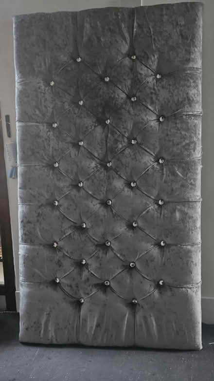 Photo of free Double Crushed Velvet Headboard (Streatham) #1
