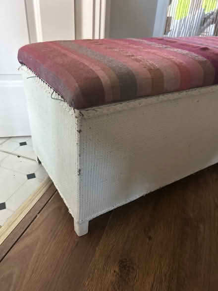 Photo of free Painted wicker ottoman (Kings heath, B14) #4