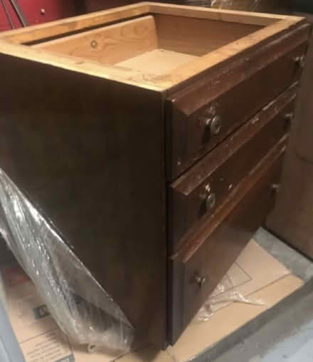 Photo of free Cool, solid, Mid-century wood desk (Brooklyn) #3