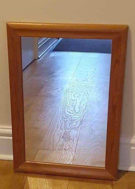 Photo of free Small wall hanging mirror. 20" x 13.5" (Monkston Park MK10) #1