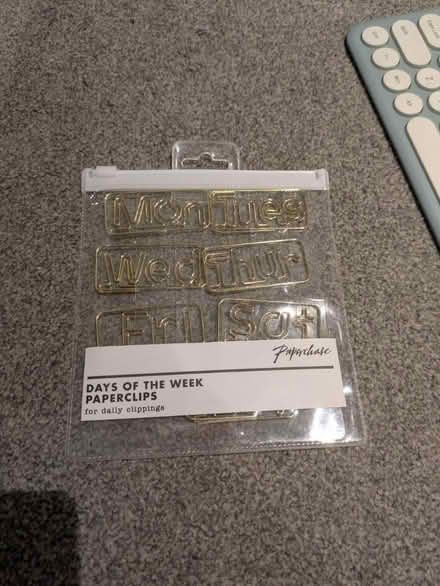 Photo of free Day of the week paperclips (M15 4YS) #1