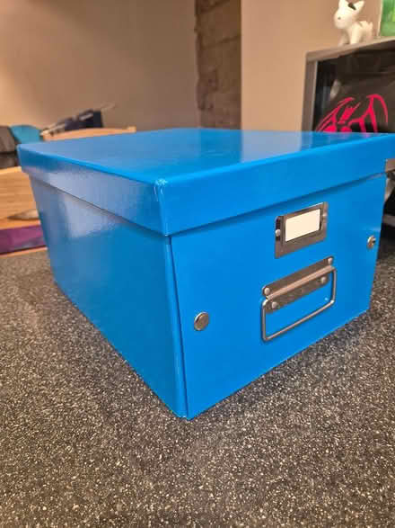 Photo of free Royal blue storage box (Yeadon LS19) #2