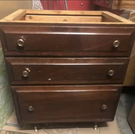 Photo of free Cool, solid, Mid-century wood desk (Brooklyn) #1