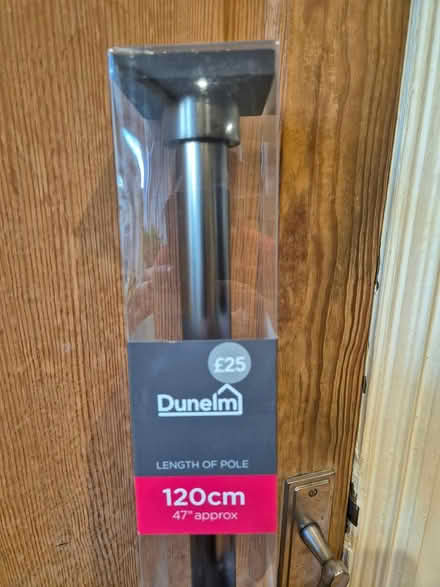 Photo of free Graphite grey 120cm Curtain pole (Yeadon LS19) #3