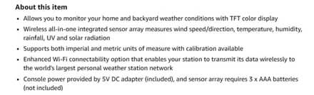 Photo of free Weather Station (Arundel,View) #4